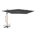 Miniatyrbillede 4 af 7: AXI Nima Parasoll Brun/Grå - Parasoll stort 300x300 cm - Hängparasoll, Aluminiumram, 360° Rotation, Parasoll balkong 3x3 - UV-resistent