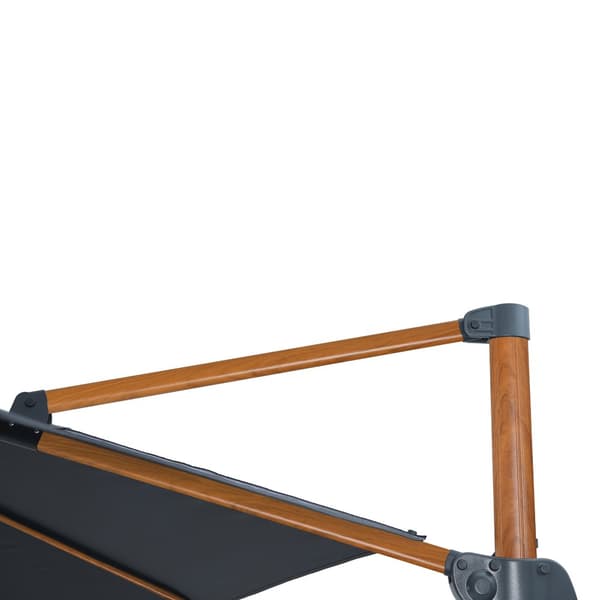 AXI Nima Parasoll Brun/Grå - Parasoll stort 300x300 cm - Hängparasoll, Aluminiumram, 360° Rotation, Parasoll balkong 3x3 - UV-resistent