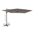 Miniatyrbillede 4 af 7: AXI Nima Parasoll Grå, Taupe - Parasoll stort 300x300 cm - Hängparasoll, Aluminiumram, 360° Rotation, Parasoll balkong 3x3 - UV-resistent