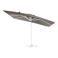 Miniatyrbillede 3 af 7: AXI Milad Premium Parasoll rektangulär 200x300 cm i Wit / Taupe färg | Parasoll för trädgården med aluminiumram | Inklusive korsfot &amp; lås