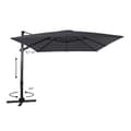 Miniatyrbillede 5 af 7: AXI Apollo Premium Parasoll rektangulärt 300x300 cm I Antracit/grå | Parasoll for trädgården med aluminiumram | Inklusive kryssfot &amp; lås