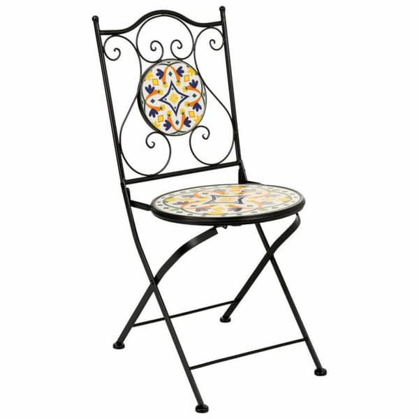 Pöytäsetti 2 tuolilla Alexandra House Living Musta 60 x 75 x 60 cm