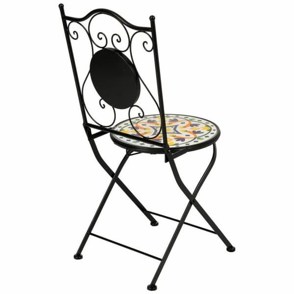 Pöytäsetti 2 tuolilla Alexandra House Living Musta 60 x 75 x 60 cm