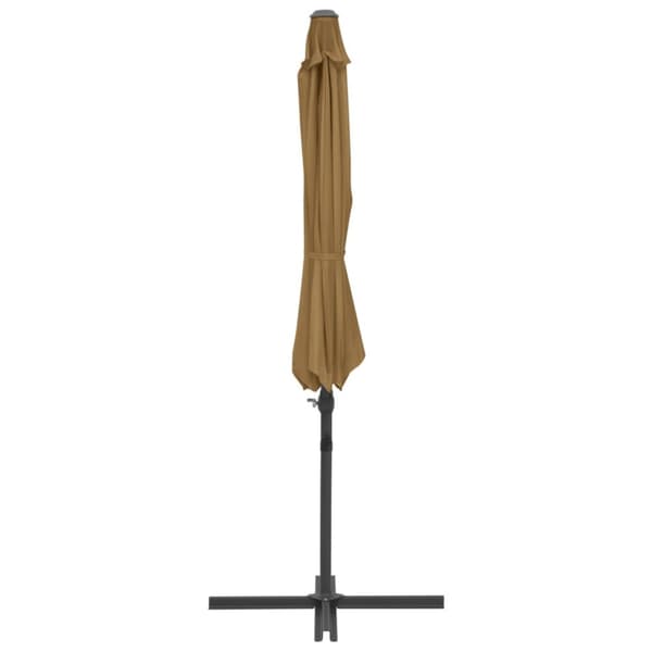 Riippuva sateenvarjo terästankolla 300 cm Taupe