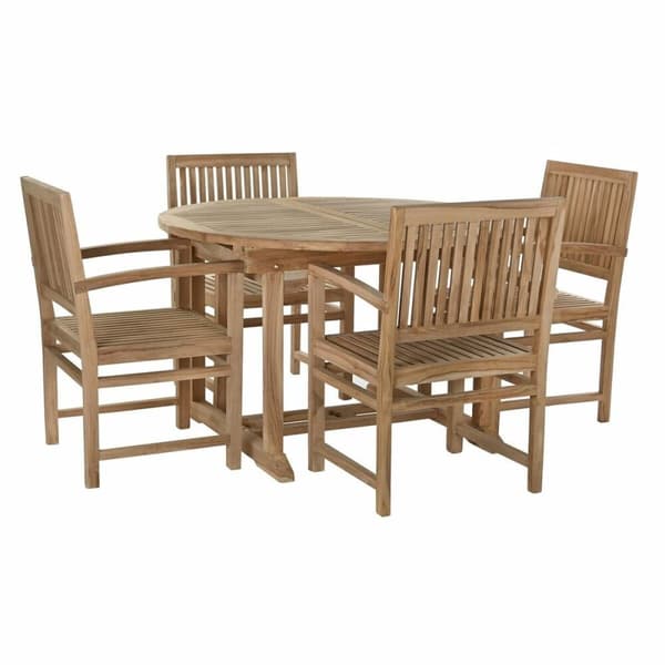 Bordsgrupp med 4 stolar DKD Home Decor 75 cm 120 x 120 x 75 cm