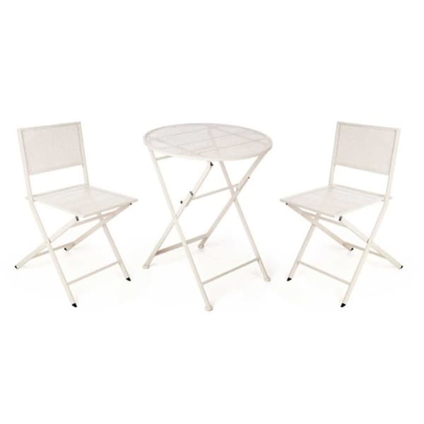 Bordsgrupp med 2 stolar Ibergarden HS23377/78 Vit