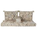 Miniatyrbillede 3 af 6: 2 personers sofa DKD Home Decor Gul Brun Beige 145 x 76 x 13 cm
