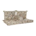 Miniatyrbillede 1 af 6: 2 personers sofa DKD Home Decor Gul Brun Beige 145 x 76 x 13 cm