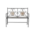 Miniatyrbillede 4 af 4: Bænk DKD Home Decor Sort Multifarvet Mosaik 111 x 54 x 88 cm