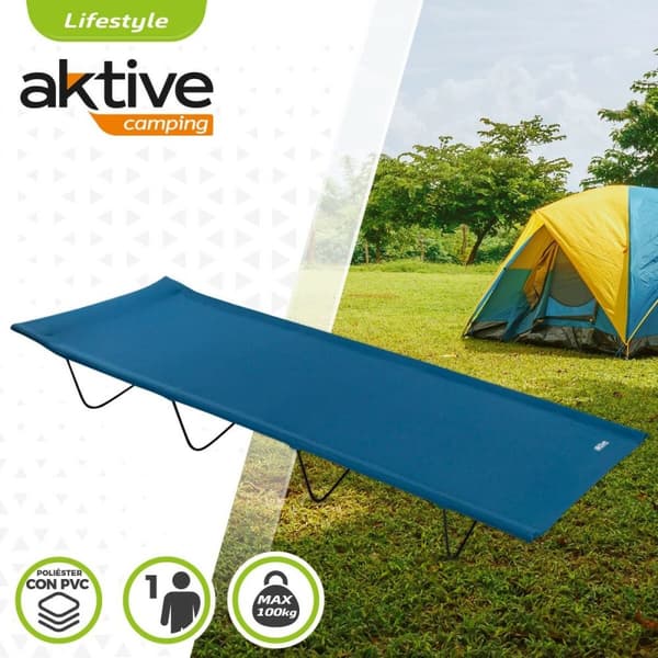 Ležalnik Aktive Blå Foldbar 180 x 18 x 60 cm (6 enheder)