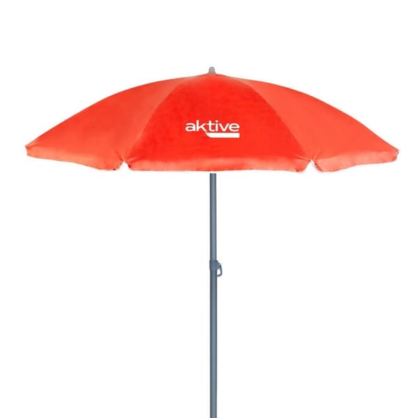 Senčnik Aktive UV50 Ø 180 cm Koral Polyester Aluminium 180 x 187 x 180 cm (12 enheder)