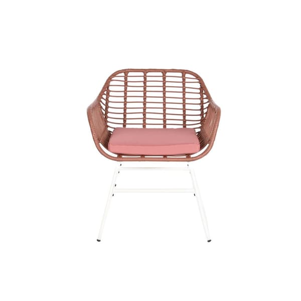 Garden furniture DKD Home Decor Valkoinen Terrakotta 124 x 74 x 84 cm (4 Kappaletta)