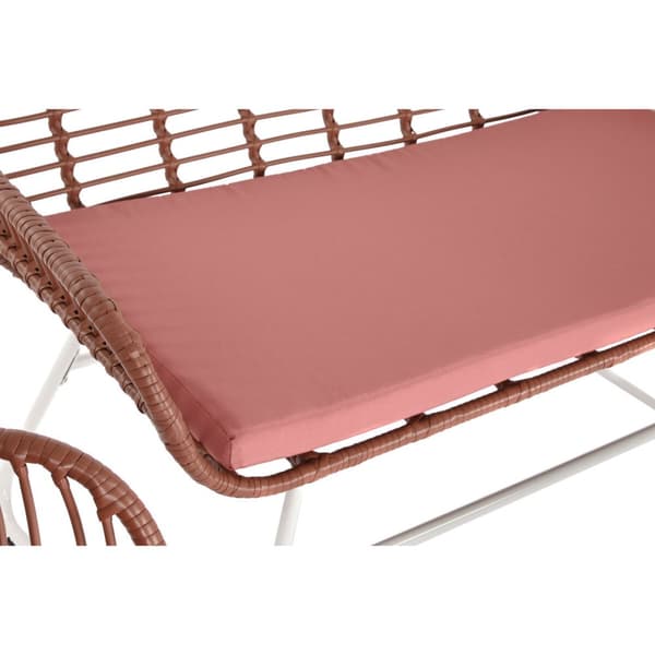 Garden furniture DKD Home Decor Valkoinen Terrakotta 124 x 74 x 84 cm (4 Kappaletta)