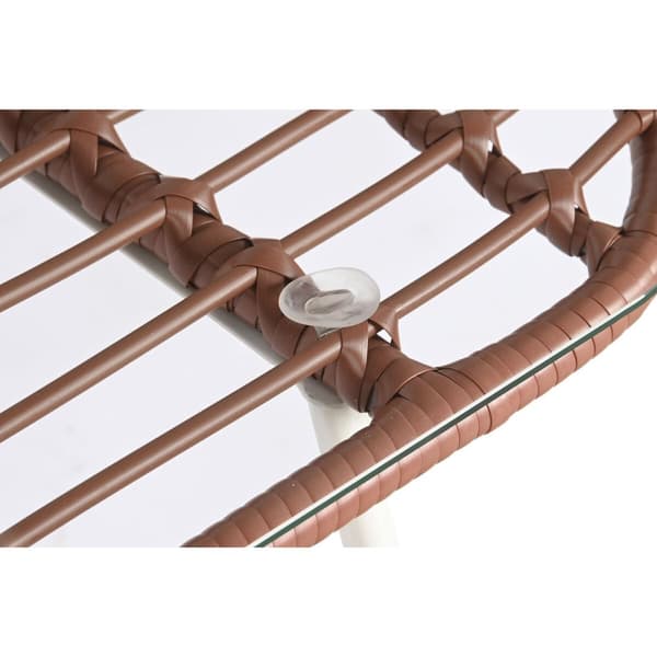 Garden furniture DKD Home Decor Valkoinen Terrakotta 124 x 74 x 84 cm (4 Kappaletta)