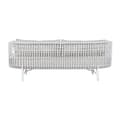 Miniatyrbillede 7 af 8: Sofa Home ESPRIT Hvid Beige Metal 180 x 66 x 66 cm