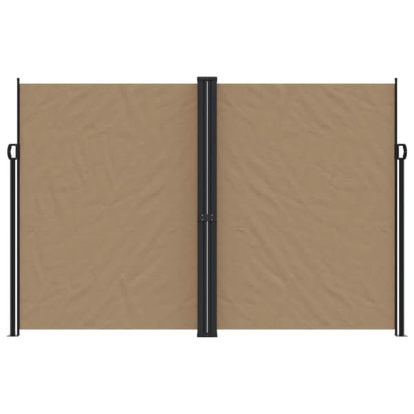 Infällbar sidomarkis taupe 220x1200 cm