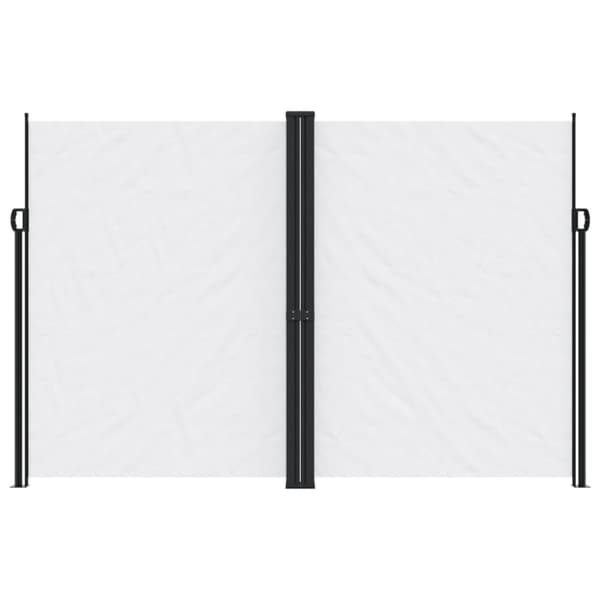 Infällbar sidomarkis vit 220x1200 cm