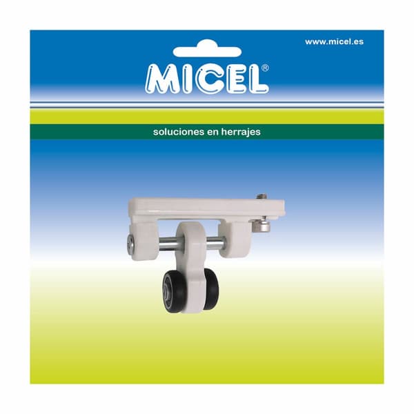 Pergolan hihnapyörä Micel TLD21 Nylon 65 x 18,5 x 48 mm Kuljetin Valkoinen