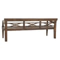 Miniatyrbillede 2 af 6: Bænk Home ESPRIT Mørkebrun Teak 190 x 70 x 75 cm