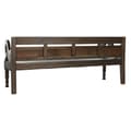 Miniatyrbillede 2 af 5: Bænk Home ESPRIT Mørkebrun Teak 196 x 68 x 82 cm