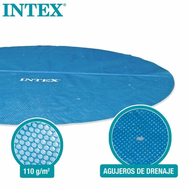 Swimmingpool Cover Intex Ø 244 cm Solar Cirkulær
