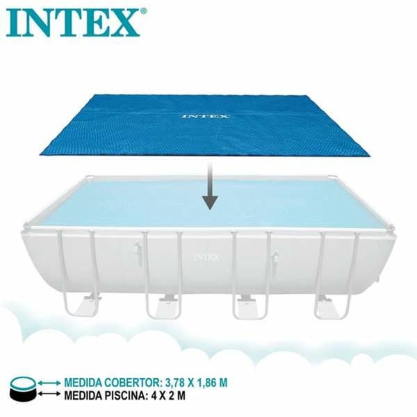 Pool Cover Intex Frame Sol Rektangulär 378 x 186 cm