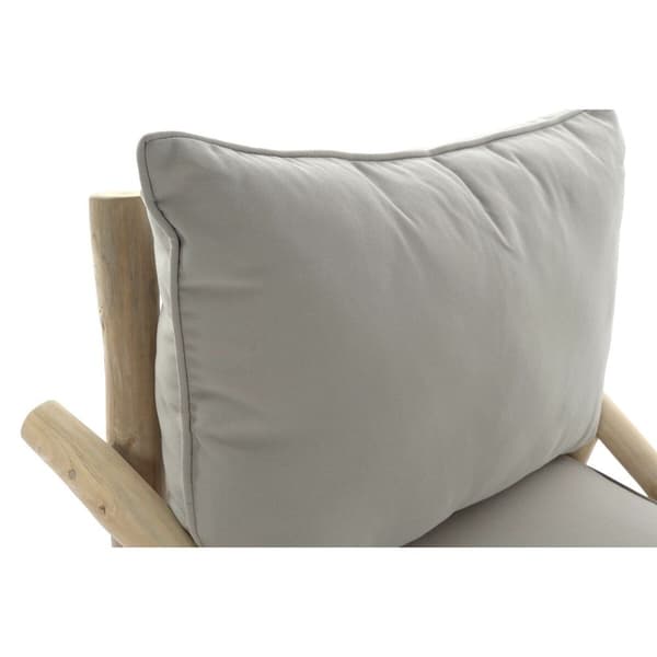 Puutarhasohva DKD Home Decor Luonnollinen Vaaleanharmaa 82 x 80 x 73 cm