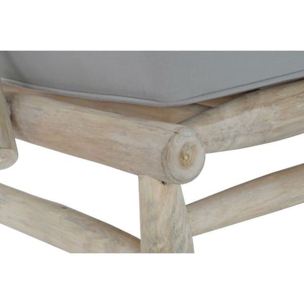 Puutarhasohva DKD Home Decor Luonnollinen Vaaleanharmaa 82 x 80 x 73 cm