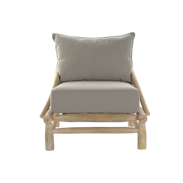 Puutarhasohva DKD Home Decor Luonnollinen Vaaleanharmaa 82 x 80 x 73 cm