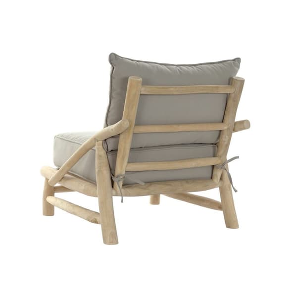 Puutarhasohva DKD Home Decor Luonnollinen Vaaleanharmaa 82 x 80 x 73 cm