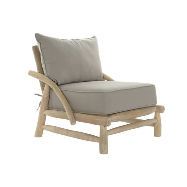 Puutarhasohva DKD Home Decor Luonnollinen Vaaleanharmaa 82 x 80 x 73 cm