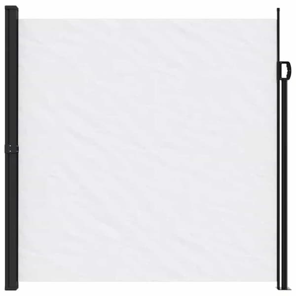 Infällbar sidomarkis vit 200x600 cm