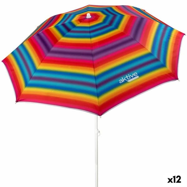 Aurinkovarjo Aktive Flerfarget Oxford Stål Oxford stoff 180 x 185 x 180 cm (12 enheter)