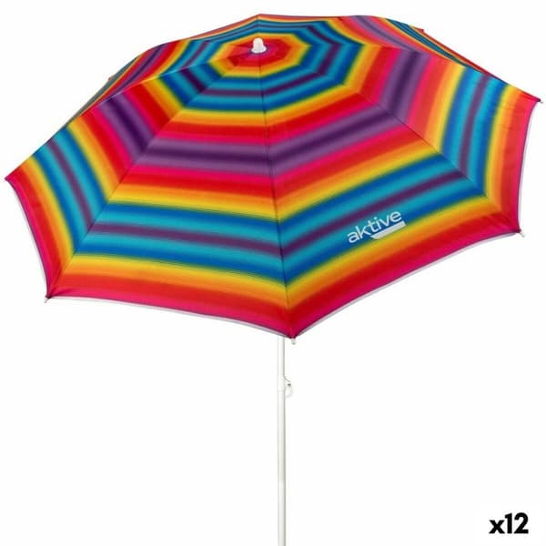 Aurinkovarjo Aktive Flerfarget Oxford Stål Oxford stoff 180 x 185 x 180 cm (12 enheter)