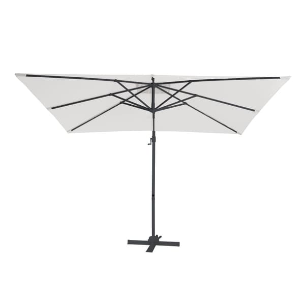AXI Coco Parasoll Grå, Beige - Parasoll stort 200x300 cm - Hängparasoll, Aluminiumram, 360° Rotation, Parasoll balkong 3x3 - UV-resistent