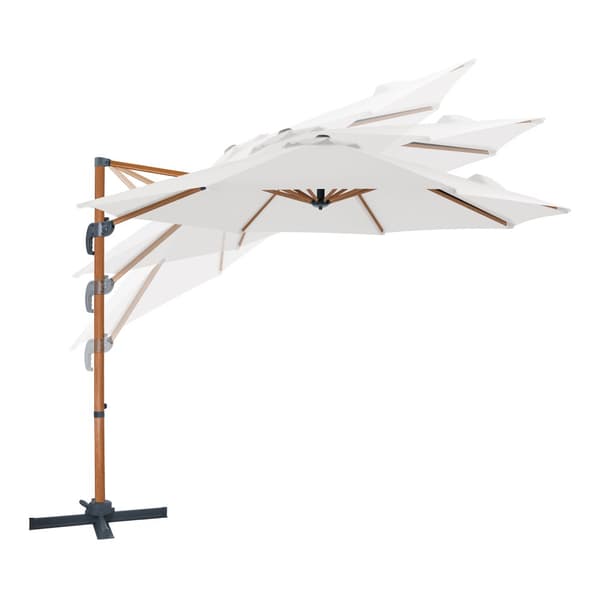 AXI Marisol Parasoll  Brun/Beige -  Parasoll stort  300x300 cm - Hängparasoll, Aluminiumram, 360° Rotation, Parasoll balkong 3x3 - UV-resistent