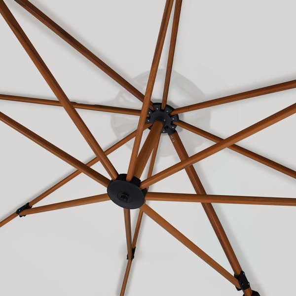 AXI Nima Parasol Brown/Beige - Parasol large 300x300 cm - Ripustettava aurinkovarjo, Alumiinirunko, 360° Kierto, Parvekkeen aurinkovarjo 3x3 -