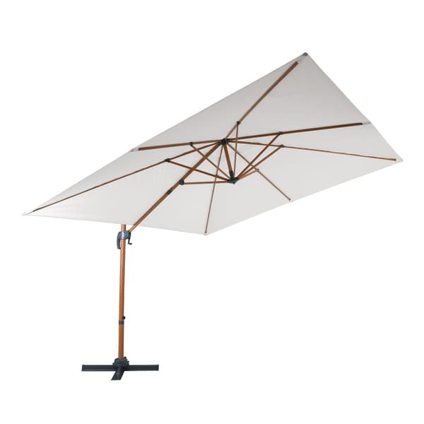 AXI Nima Parasol Brown/Beige - Parasol large 300x300 cm - Ripustettava aurinkovarjo, Alumiinirunko, 360° Kierto, Parvekkeen aurinkovarjo 3x3 -