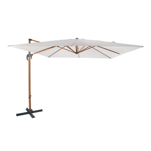 AXI Nima Parasol Brown/Beige - Parasol large 300x300 cm - Ripustettava aurinkovarjo, Alumiinirunko, 360° Kierto, Parvekkeen aurinkovarjo 3x3 -