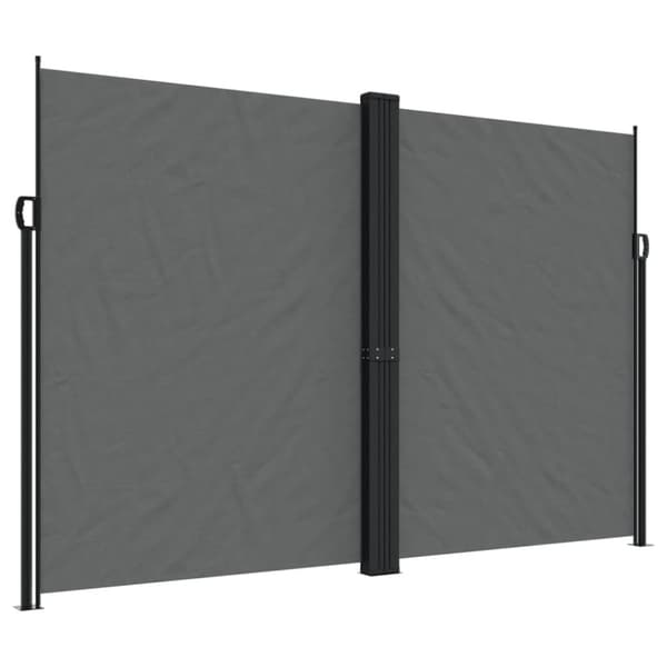 Infällbar sidomarkis 220x600 cm antracit