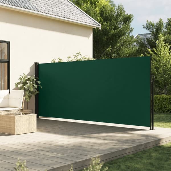 Indragbar sidomarkis mörkgrön 180x300 cm