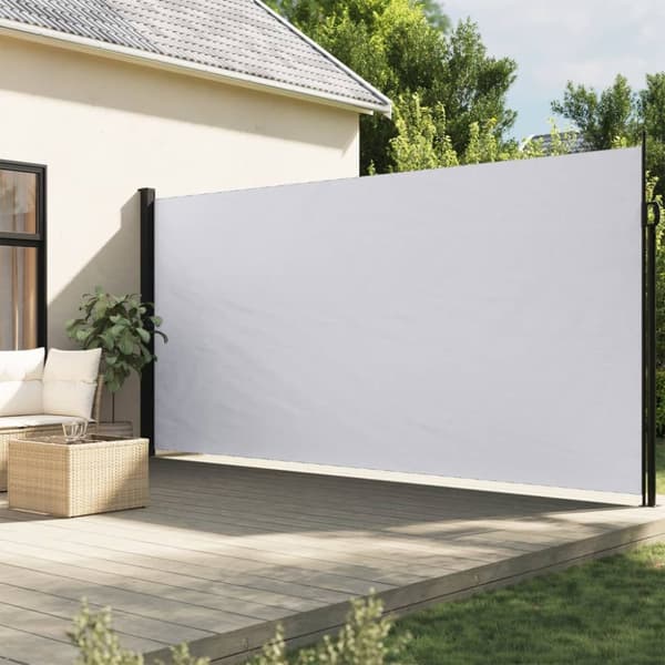 Indragbar sidomarkis vit 220x500 cm