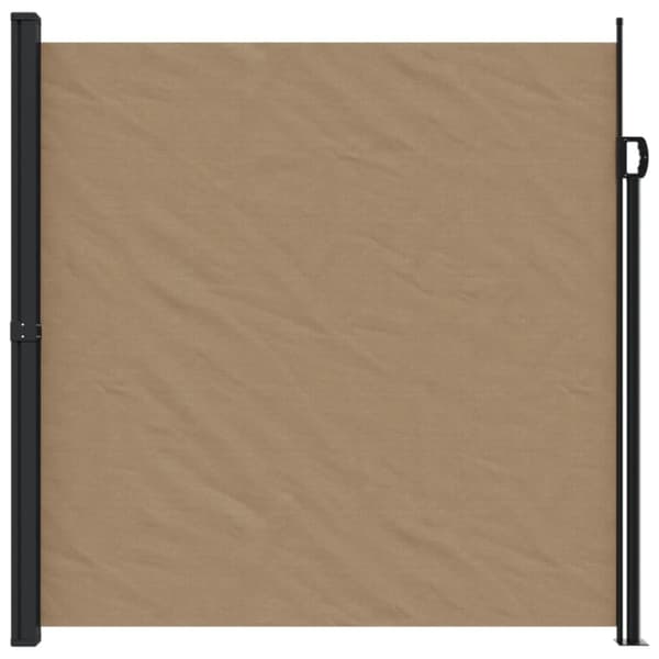 Indragbar sidomarkis taupe 200x500 cm