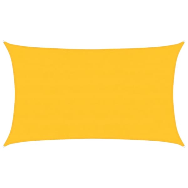 Solsegel 160 g/m² rektangulär gul 5x8 m HDPE