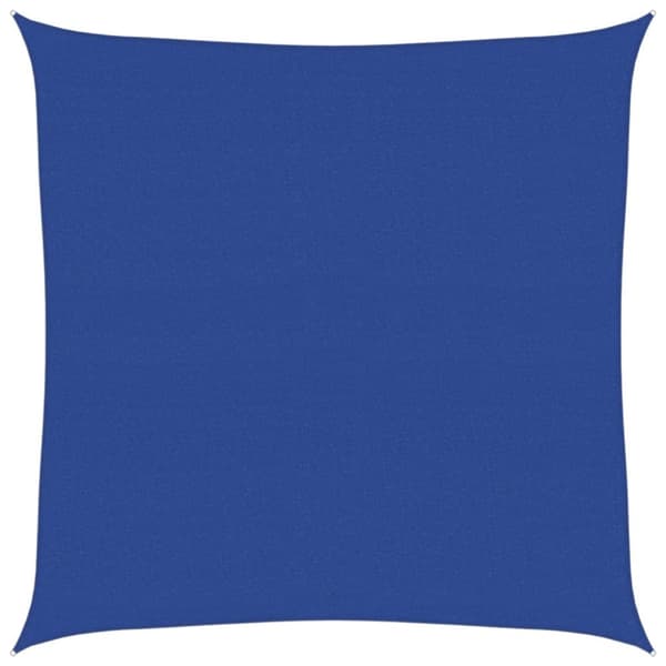 Solsegel 160 g/m² fyrkantig blå 7x7 m HDPE