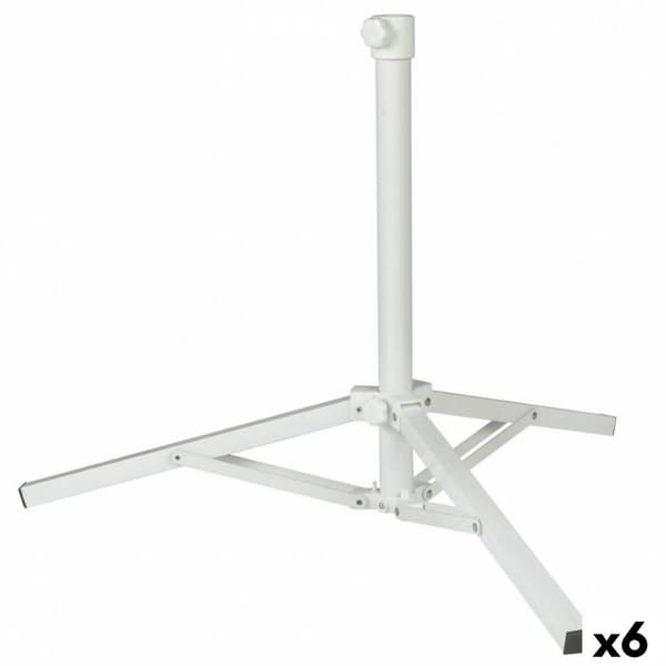 Base for parasoll Aktive Hvit Metall 61 x 49,5 x 61 cm (6 enheter)