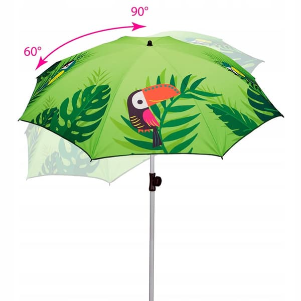 Farverig haveparasol til altan, terrasse