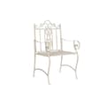 Miniatyrbillede 1 af 6: Vrtni stol DKD Home Decor Hvid Metal 63,5 x 52 x 98 cm