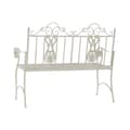 Miniatyrbillede 2 af 2: Bænk DKD Home Decor Hvid 118 x 53 x 98 cm