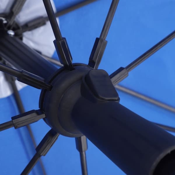 Parasol - puutarha -parasoli - Ø160 cm - kallistettava - kahdeksankulmainen - kampi - sininen